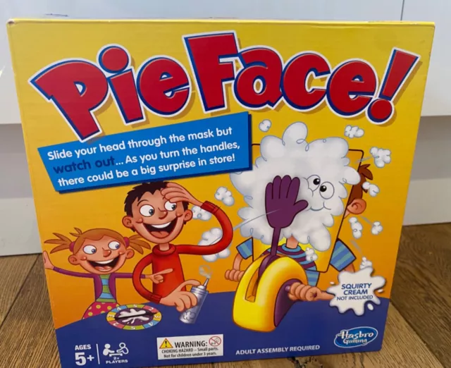 Pie Face Game Party Family Fun Kids Cake Cream Game Hasbro