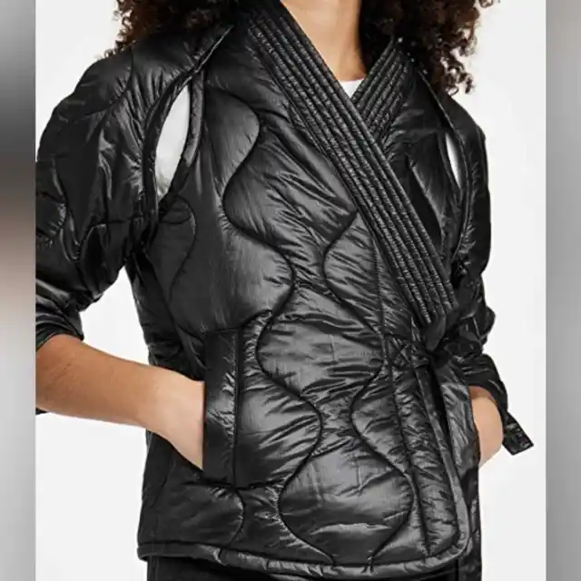NWT 3.1 Phillip Lim  Womens  Black Quilted Ripstop Utility Jacket Size M