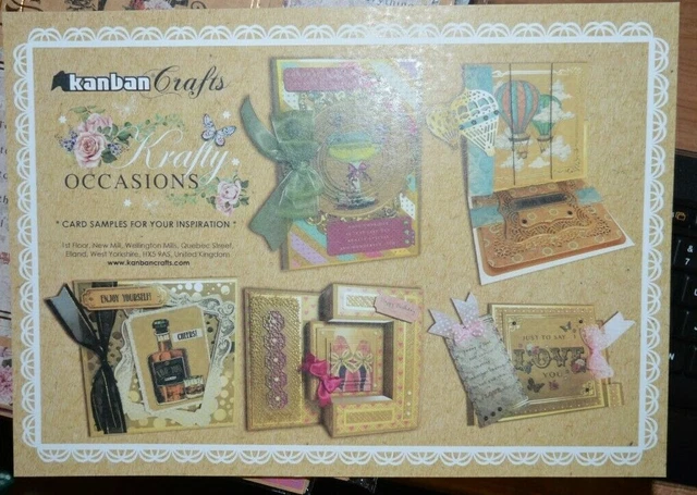 4 SETS KANBAN Crafts Krafty Occasions Toppers/Backing Card/Inserts £3. ...
