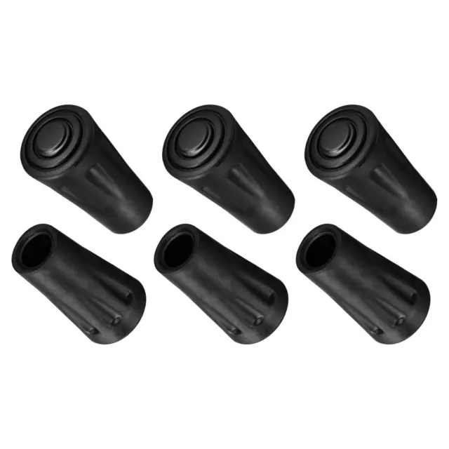 6Pcs Trekking Pole Tips Climbing Ski Cane Replacement Caps Ends Protectors