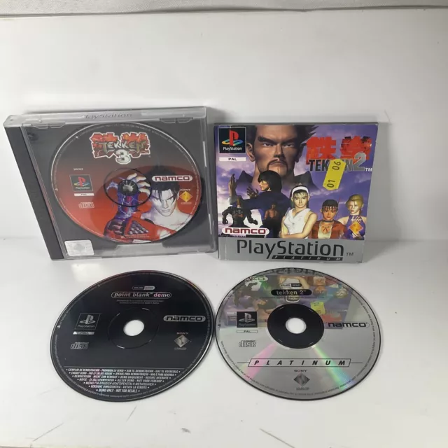 Tekken 2&3 ( sony PLAYSTATION 1 , 1996) Lote - por Favor Leer Descripción