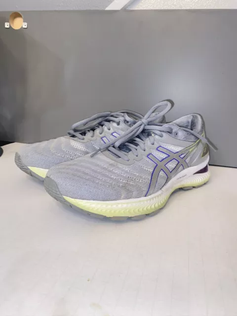 ASICS GEL NIMBUS 22 1012A 587 Running Shoes SZ 11 M PURPLE/SILVER LIME $150 MSRP