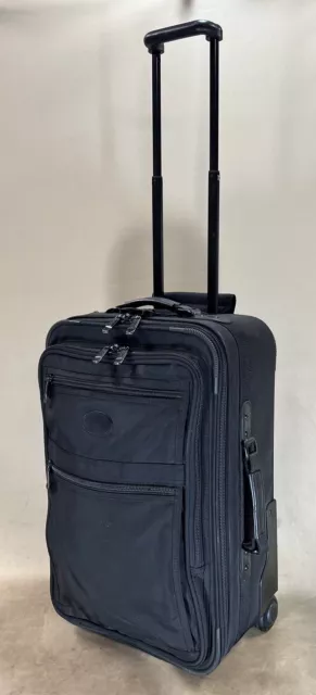 Kirkland Signature 22” Upright Wheeled Carry On Suitcase Black Ballistic Nylon