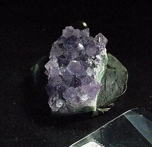 Amethyst crystal cluster geode,39x24x13mm,92.14ct,.65oz,AM-C25,earth grown