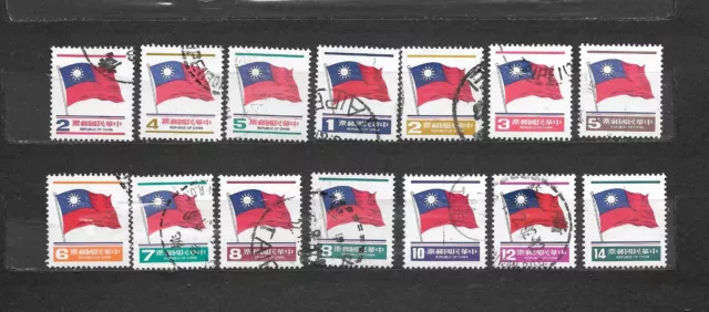 FORMOSA TAIWAN CINA CHINA 14 USATI  1980 1981  lot lotto