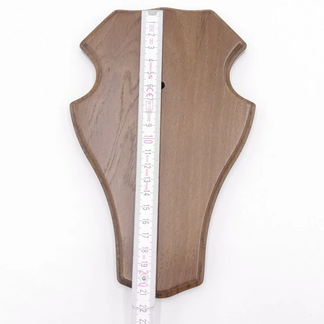 1 Pieza Ciervo Escudo de Trofeo Romo Grande Braun Af 21 X 13CM Con 1 Kieferfach 3