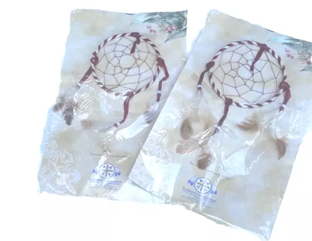 Set OF 2 New Lakota Sioux Dream Catcher Authentic St. Joseph's Indian School