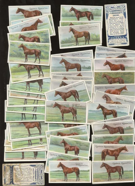 Ogdens Racehorses SET 50 FINE/VERY FINE ex 50,1&3