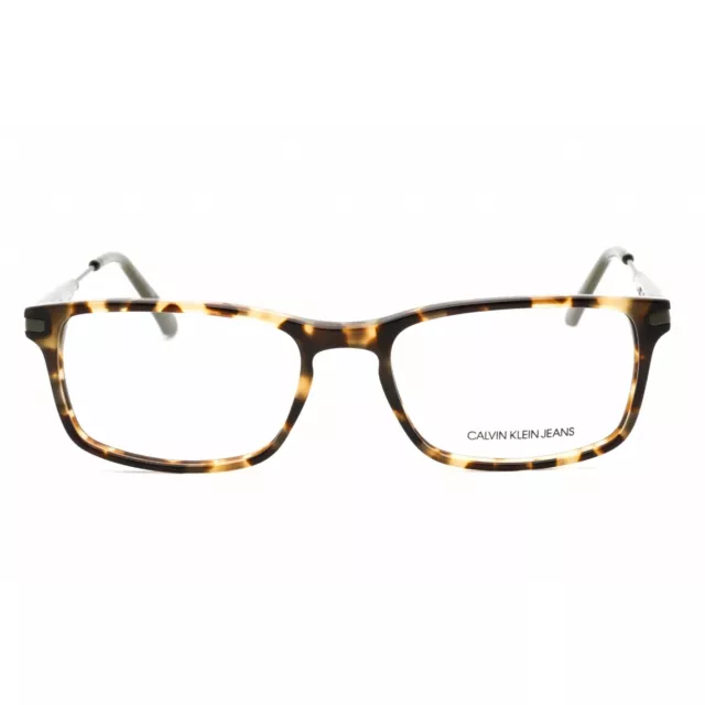 CALVIN KLEIN JEANS Men's Eyeglasses Khaki Tortoise Rectangular CKJ18707 ...