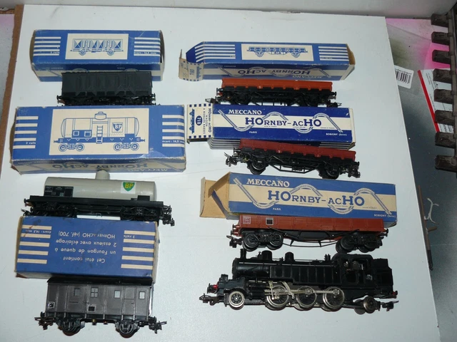 Locomotive JEP échelle O 131 TB 6066 LT Avec 3 Wagons Marchandises - 1956