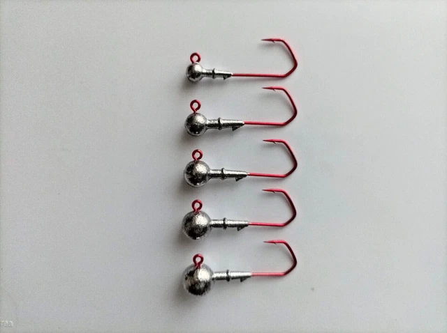 VMC 5150RD  1/0-2/0-3/0-4/0  3g-18g. freie Auswahl Jigköpfe Jighaken  Bleiköpfe