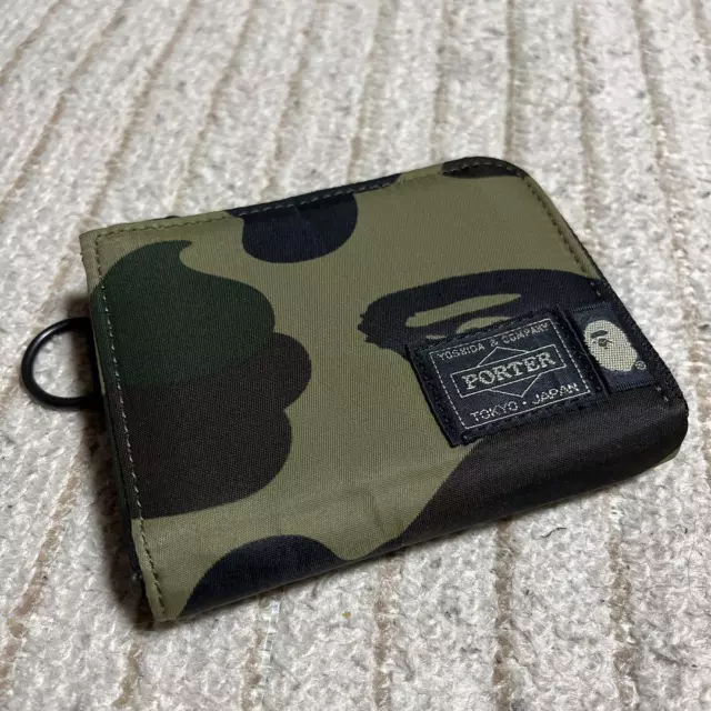 A BATHING APE PORTER mini portefeuille portefeuille camouflage Accessoires...