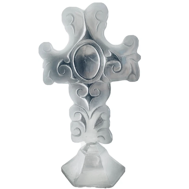 Metal Cross Decor for Mantle Freestanding Crucifix