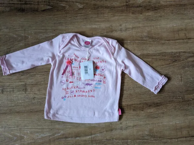 Cake walk Baby Girl Girly Spirit Top Pink 68cm 4-6 Months rand New With Tags!