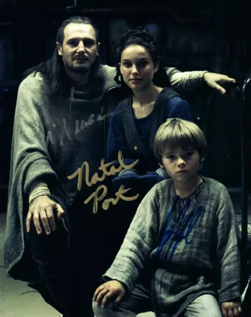 Liam Neeson Lloyd Portman signed 8x10 Picture autographed Nice Photo with COA