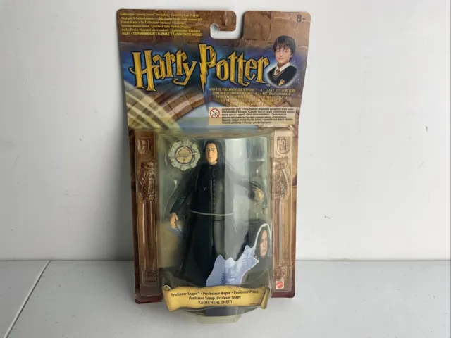 Harry Potter Prof Snape Action Figure Carded Actor Alan Rickman 52666 RARE