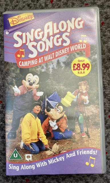 VINTAGE RARE WALT Disney VHS Sing Along Songs Camping At Walt 