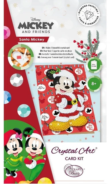 Crystal Art Disney Karten-Kit - Santa Mickey