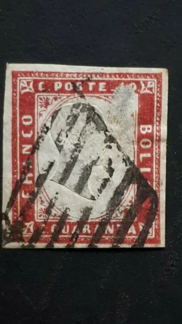 Antichi Stati Sardegna  Cent 40  Usato