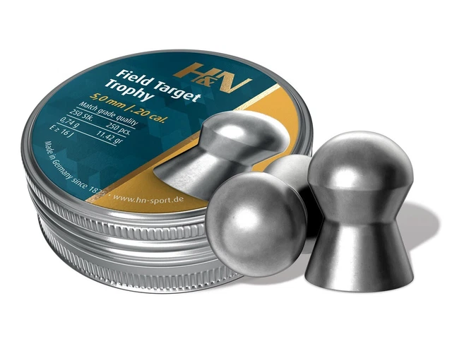 H&N Field Target Trophy .20 Cal, 11.42 Grains, Domed, 250ct airgun pellets