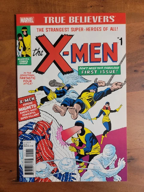 X-Men #1 (Marvel 2017) True Believers Reprint 1st X-Men 1963 NM