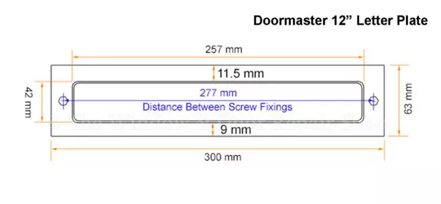 Doormaster Letter Box Letter Plate Set for UPVC PVC Composite and Wood Doors 3