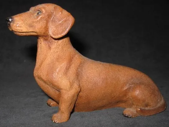 1988 Castagna Dachshund Dog Figurine made in Italy