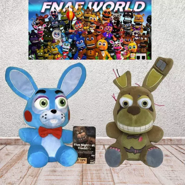  Nightmare Bonnie Plush Toy, FNAF plushies Toy, FNAF All  Character Stuffed Animal Doll Children's Gift Collection,8”(Purple Bonnie  Rabbit) : Toys & Games
