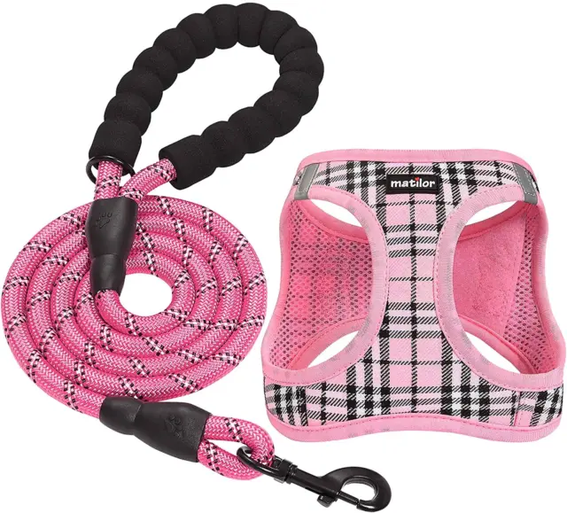 Dog Harness Step-In Breathable Puppy Cat Dog Vest Harnesses for Small Medium Dog