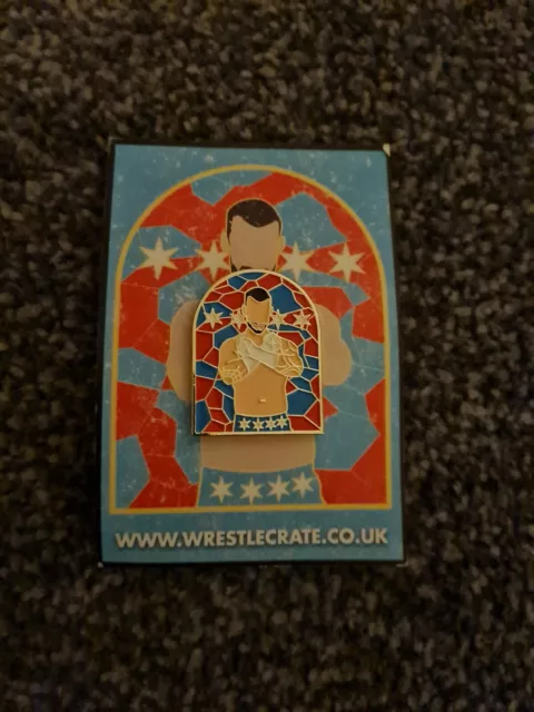 Cm Punk Wrestle Crate Exclusive Pin Badge Wwe Aew Tna Wrestling