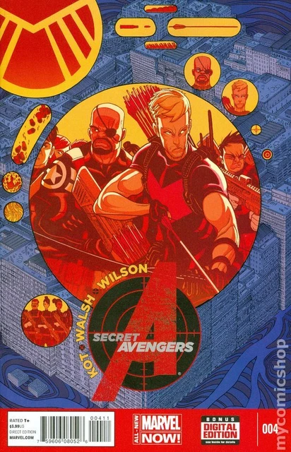 Secret Avengers #4A Moore NM 2014 Stock Image