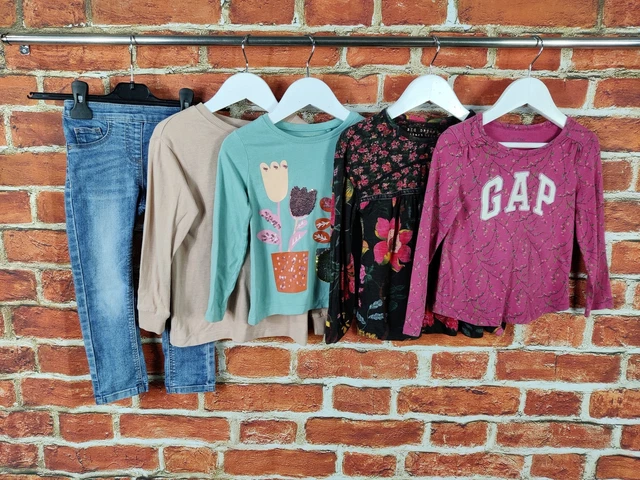 Girls Bundle Age 3-4 Years Next Gap Skinny Jeans T-Shirt Long Sleeve Birds 104Cm