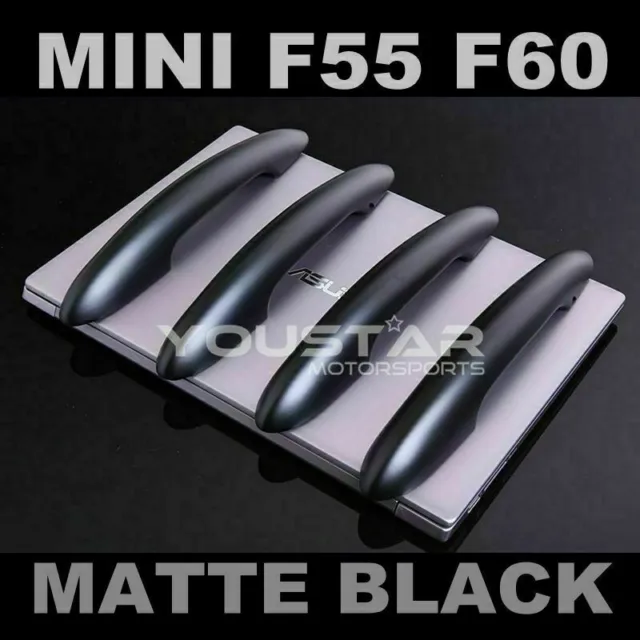 MATTE BLACK Door Handle Covers 4x for MINI Cooper F55 14-on F60 Countryman 17-on