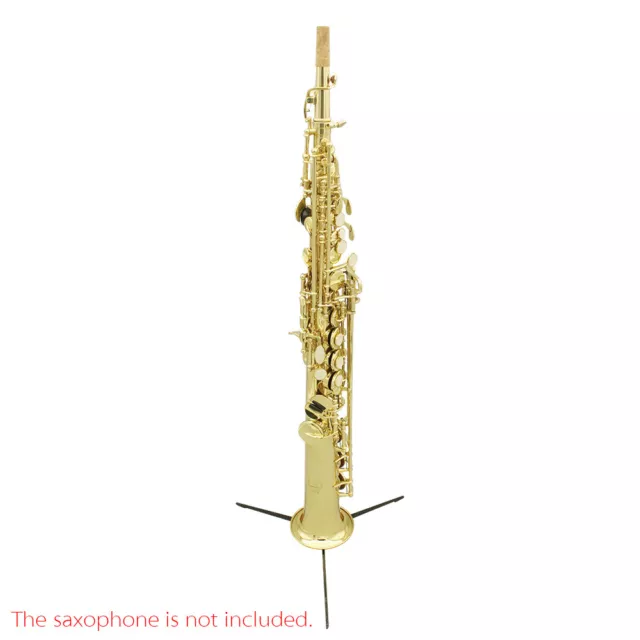 Portable Soprano Saxophone Sax Stand Folding Tripod Black  Q5A6 2