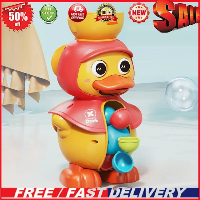Duck Waterwheel Toys Promote Physical Coordination for Boys Girls (Red)