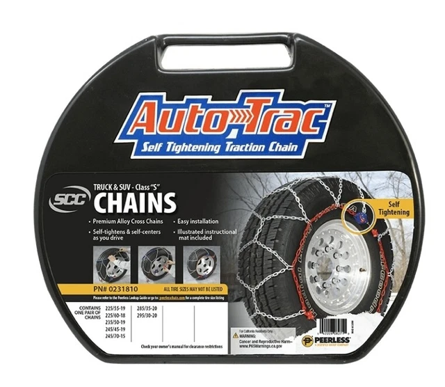 Peerless Chain Auto-Trac Light Truck/SUV Tire Chains, #0231810  Class "S"