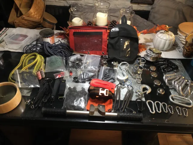 rock climbing gear lot Black Diamond Omegas Carabiners And Much More Most New