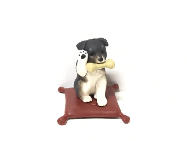 Japan Exclusive Epoch Bone-biting Maneki Neko Shiba Inu Dog Black Animal Figure