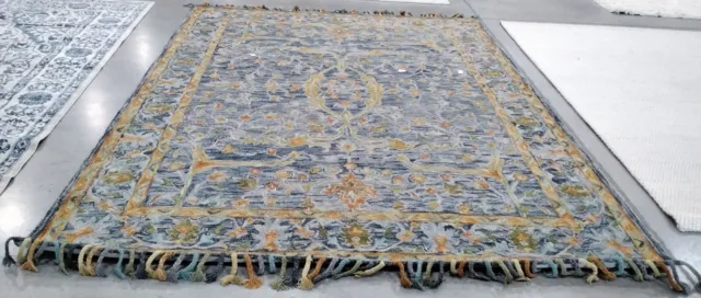 BLUE / RUST 8' X 10' Broken Thread Rug, Reduced Price 1172743277 APN116M-8