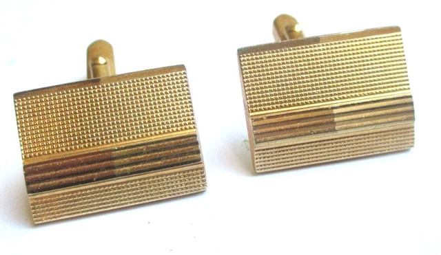 Coffret De Boutons De Manchettes Plaqué Or Vintage - Années 70/80 - Parfait état