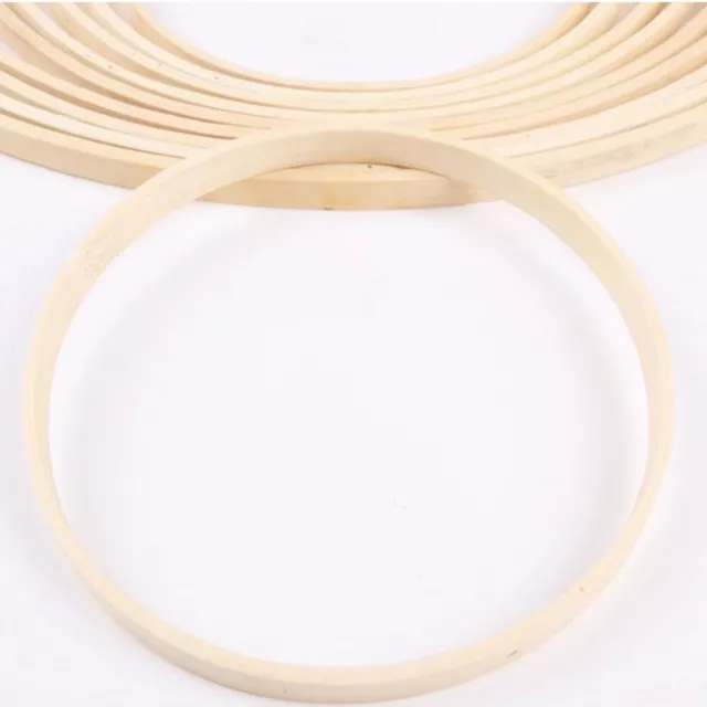 20 Bambus Ringe 10cm für DIY