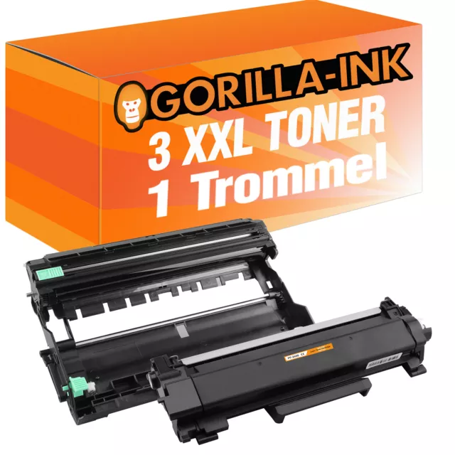 3 Toner und 1 Trommel  für Brother TN2420 HLL 2375 DW2310 DW2370 DN MFCL2710 DW