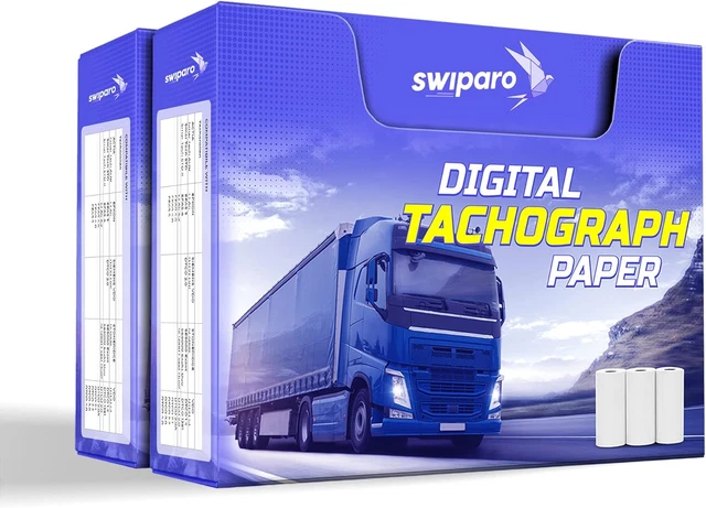 Rotoli Carta Per Tachigrafi Digitali Lampa - 3 Rotoli Da 8 Metri, Omologati E1 223 - Foto 9