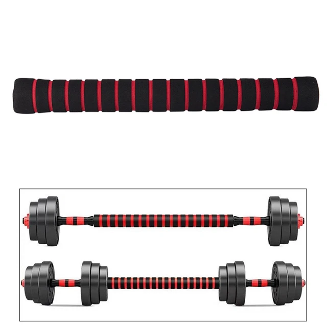 Connecteur D'Haltères Réglable – Barre De Liaison En Acier Inoxydable Et Mousse, 40 Cm, Pour Transformer Vos Haltères En Barre De Musculation