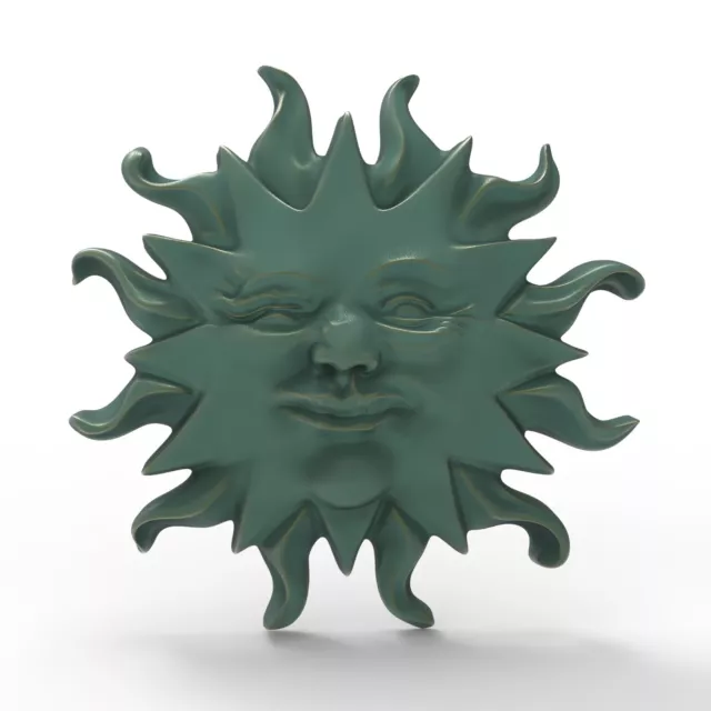 3D Printable Sun Face STL Files For CNC Router Engraving 3D Printer Laser