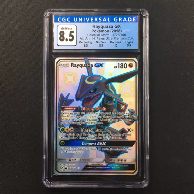 Rayquaza GX - 177a/168 Shiny Full Art Ultra Rare Promo - Hidden Fates