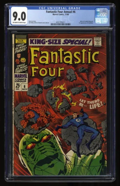 Fantastic Four Annual #6 CGC VF/NM 9.0 1st Appearance Annihilus! Marvel 1968