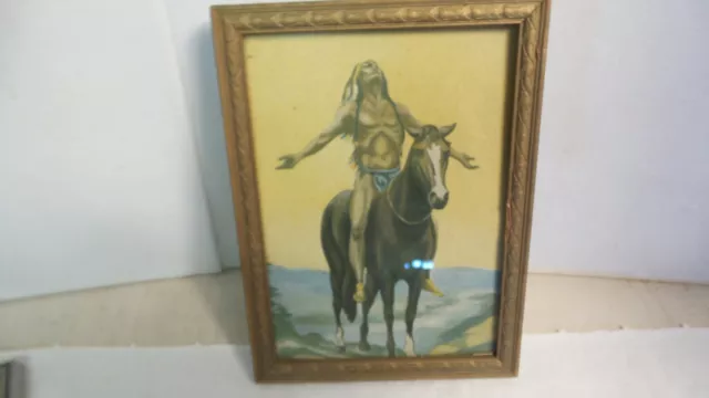 Original APPEAL TO THE GREAT SPIRIT Western Lithograph Indian Print 1920s