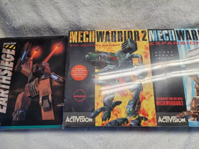 Earthsiege Mechwarrior Msdos Pc Video Games Sealed Vintage