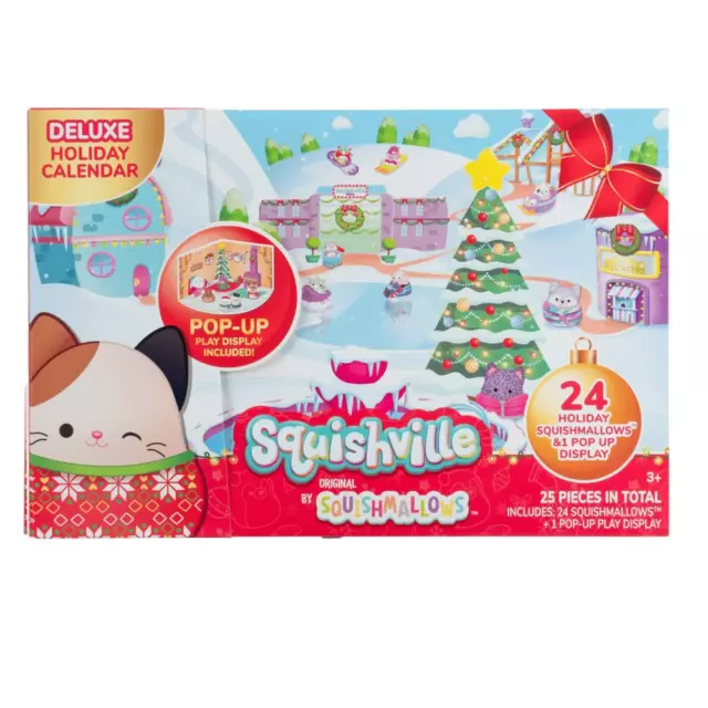 SQUISHMALLOWS SQUISHVILLE CHRISTMAS Holiday Plush Advent Calendar 2023